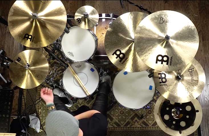 Luke Holland drum kit