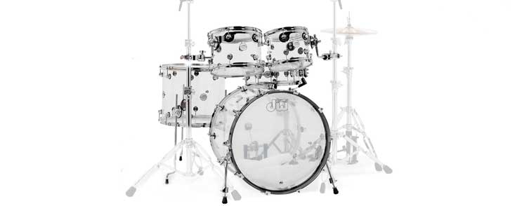 dw design series acrylic drum kit