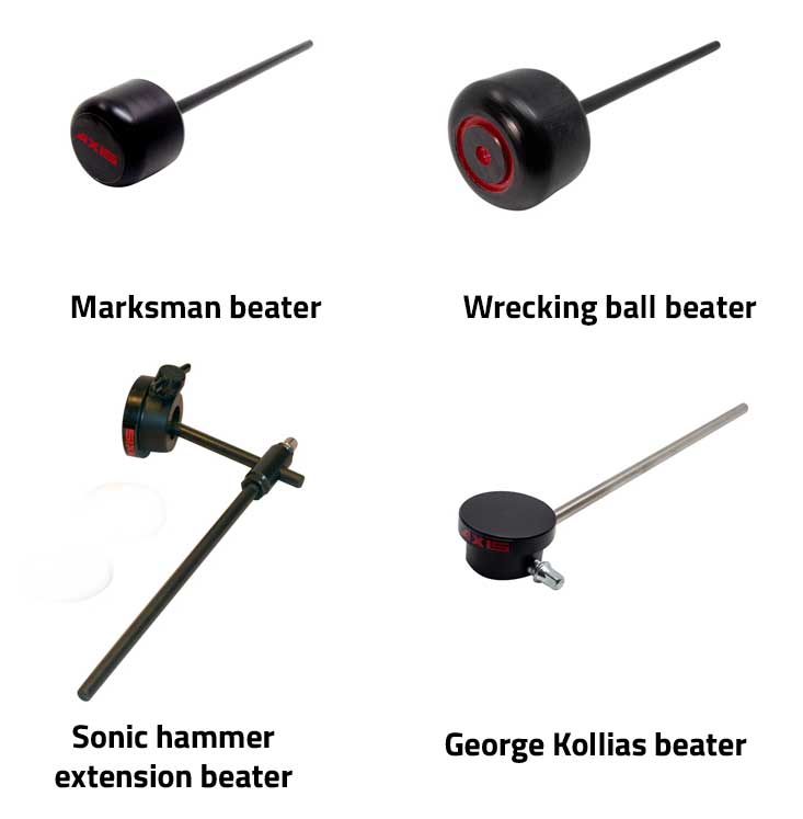 Axis pedal beater types