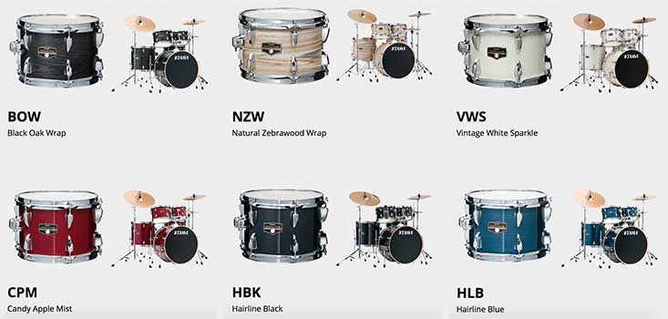 tama imperialstar kit finishes