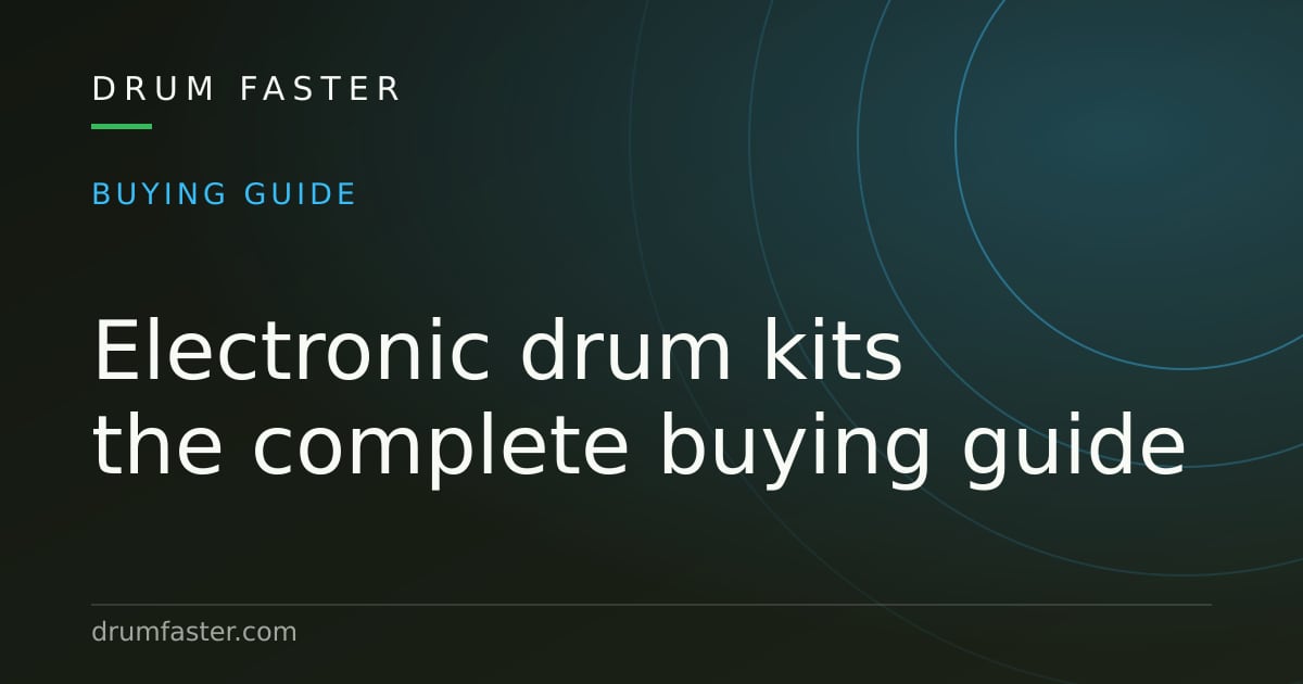 Illustrated card reading Electronic drum kits, the complete buying guide
